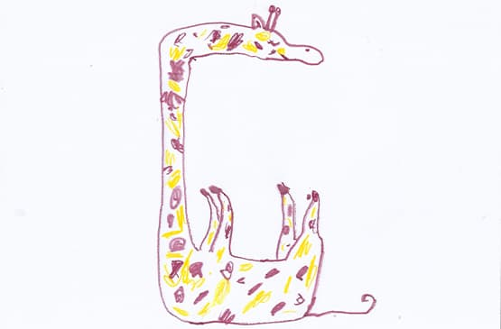 איך ג'ירפה ישנה