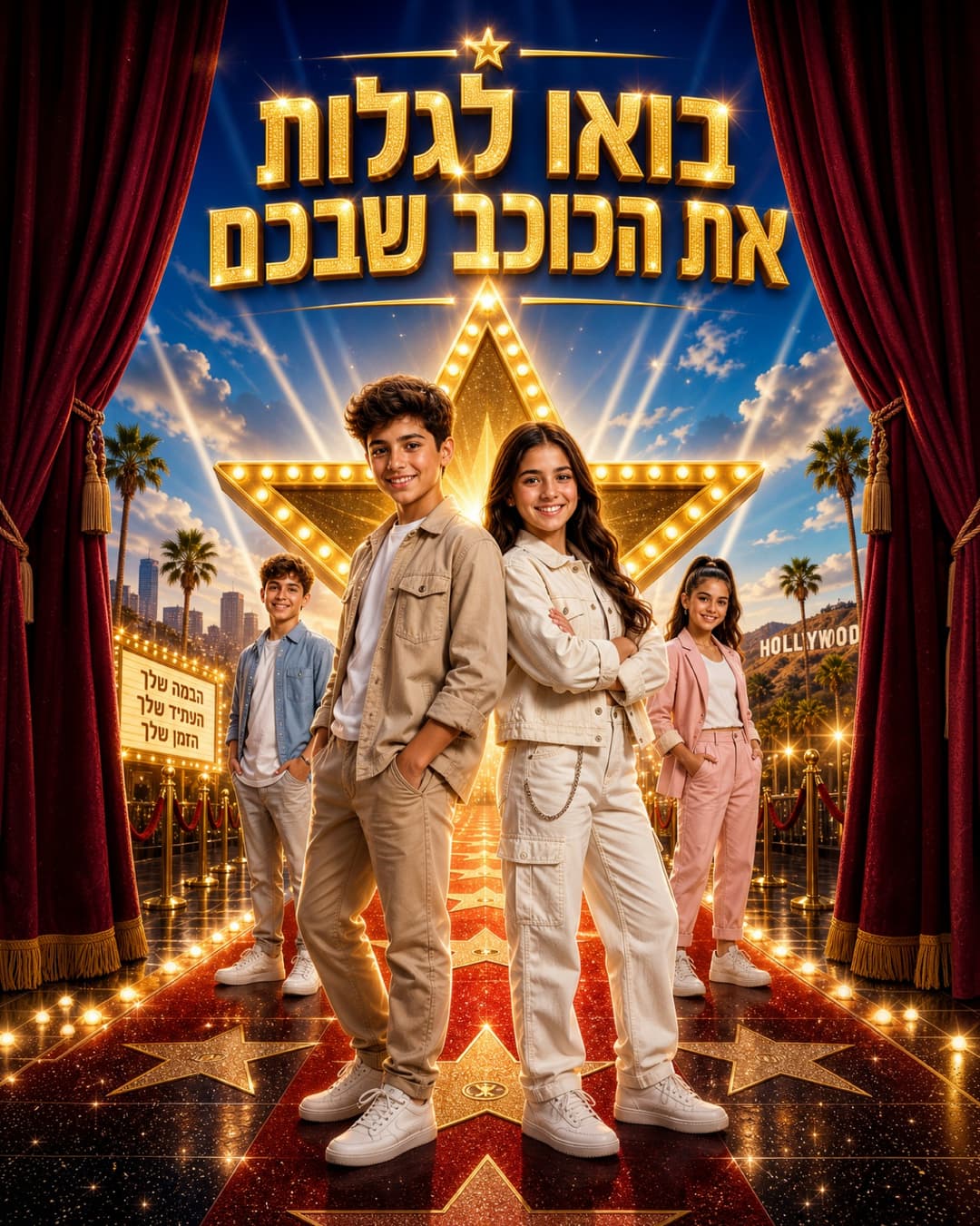 קייטנת אמנויות הבמה - קיץ 2026- במת הכוכבים|מחזור ב'