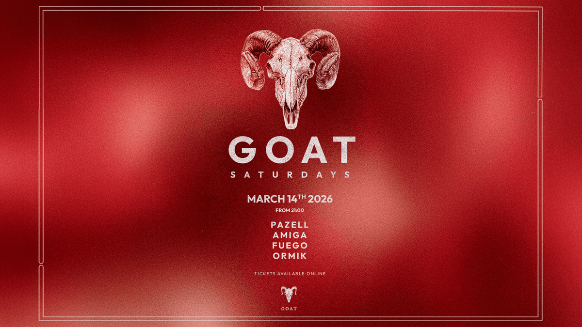 Saturdays at GOAT // 14.3