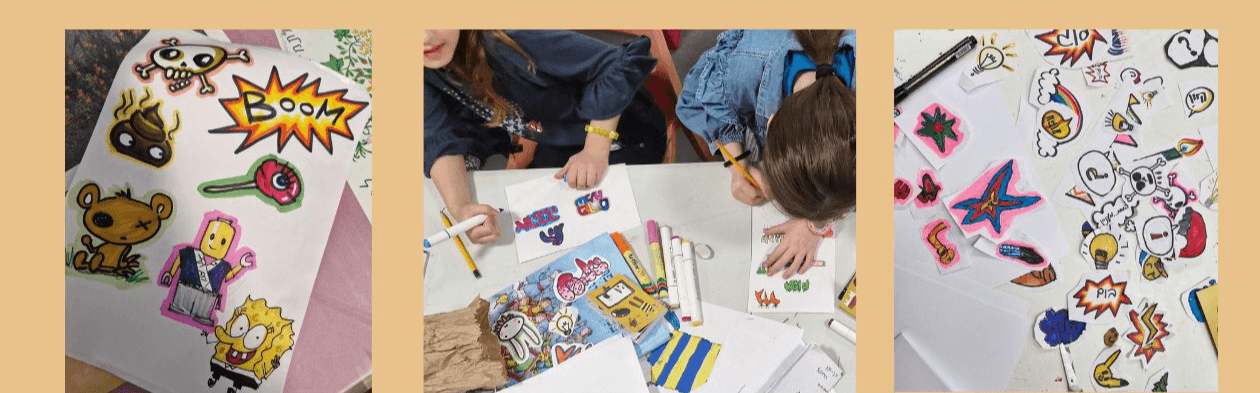 סדנת סטיקרז - קומיקס-גרפיטי-ופופארט