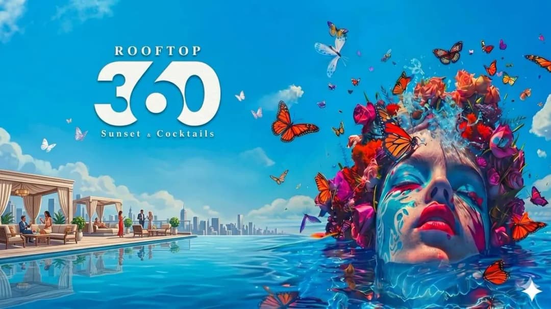 24-25/7 Rooftop 360 Skybar || Cocktails & Sunset