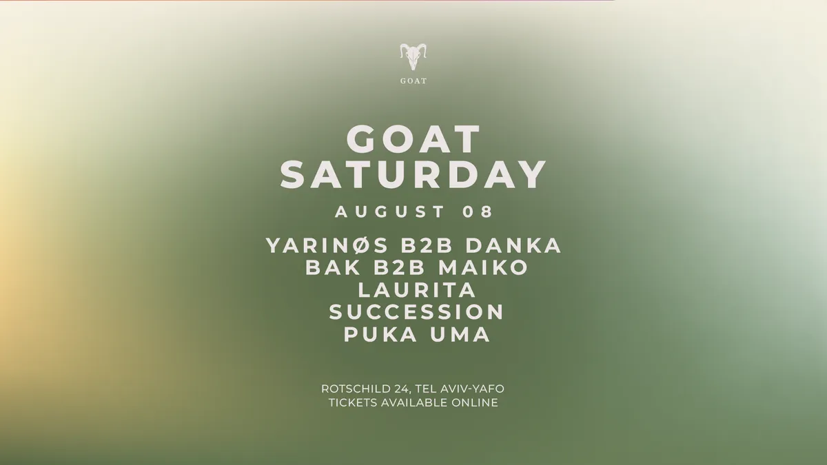 Saturdays at GOAT // 8.8